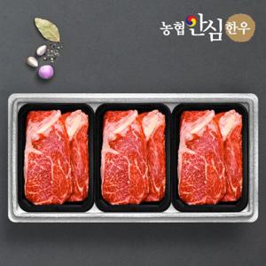 [농협안심한우] 등심 500g x 3팩 /총1.5kg