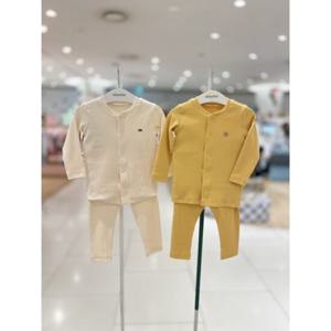 [압소바 의류] (쌍둥이선물)머타(겨자)아이골지슬림내의2세트(25신상) (S2A2D10386)