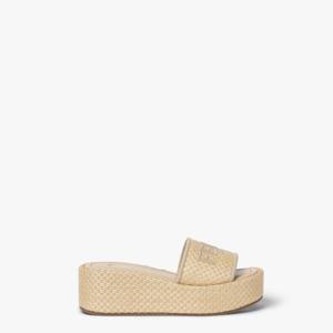 펜디 뮬 슬리퍼 8R8515AUHI F1DAI NATURALRAF