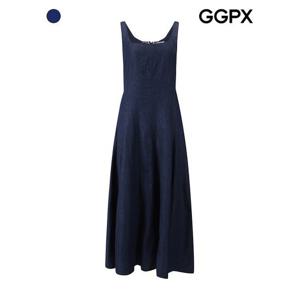 [GGPX]스퀘어넥 데님 맥시 원피스 (GP7OP032F)