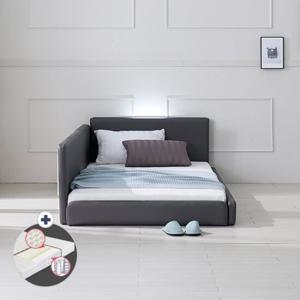 [지베스] 스테디2 LED 슬림가드 저상형침대 SS+라텍스40T매트