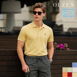 [올젠] 쿨코튼 솔리드 반팔 카라 티셔츠 (ZOD2TT1301)