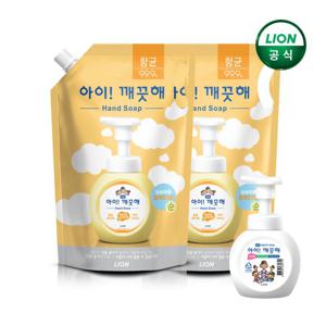 아이깨끗해 핸드워시 순 1.8L리필x2개 + 250ml 공용기x1개