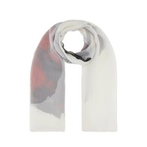 알렉산더 맥퀸 머플러 스카프 7925273060Q 9074 WHITE RED