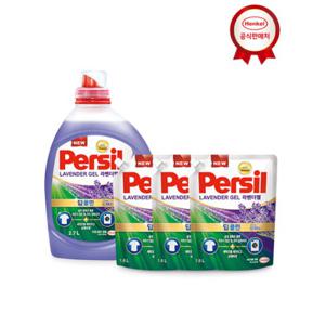 [헨켈]퍼실 딥클린 9중효소 파워젤/라벤더 2.7L+1.8L 3개 (일반/