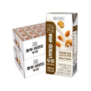 건국유업 호두아몬드두유 190ml 48팩