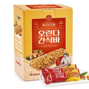 호정가 오란다간식바 (18개입) / 아몬드와 깨가 들어간 영양간식
