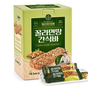 호정가 꿀라면땅간식바 (18개입) / 달콤하고 바삭한 라면과자