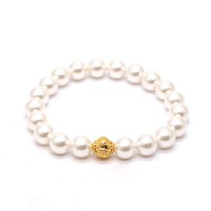 오팔하우스 24k 행운복 8mm 스왈 진주 팔찌 OPPB0905