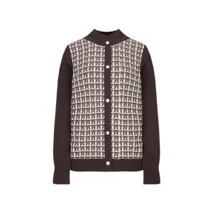 [올리비아하슬러] 트위드 패턴 배색 니트 가디건_OHDWSW208 OHDWSW208