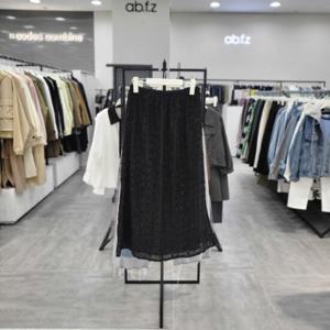 [ab.f.z]AFZ1QS34/반짝이 허리밴딩 롱 스커트