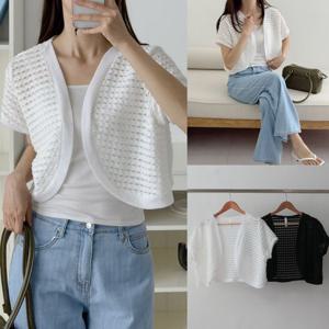[아이우먼]위쉬몰 GO 미엘시스루반팔볼레로(U770H507) 빅사이즈