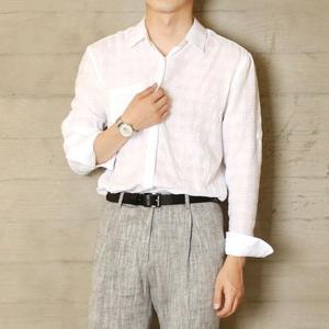 [빌리버스]남성셔츠 BSD047 남성린넨셔츠 남성남방 여름긴팔셔츠