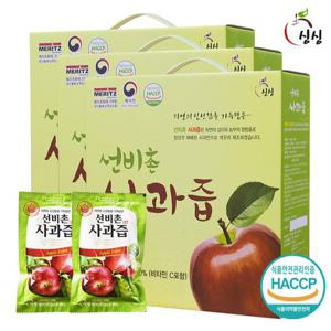 [싱싱] 선비촌 사과즙 3박스 150포