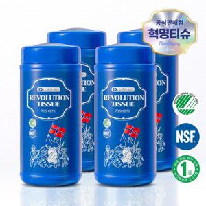 데일리아이디어 혁명티슈 70매 x 4통 멀티클리너 세정티슈