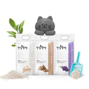 한삽뚝딱 가는입자 고양이 두부모래 7L 정량 4.9kg X3