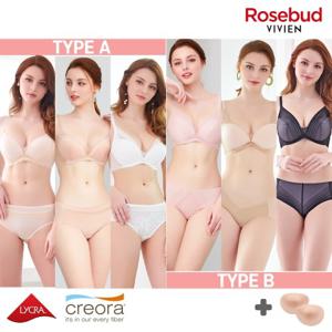 [비비안] 로즈버드 150-3 노와이어 브라팬티세트 6종(+볼륨패드증정)