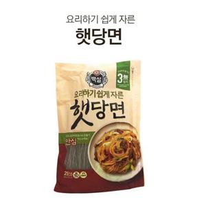 CJ 백설 햇당면 500g 대용량 25인분 당면 잡채 요리용 면 설날 추석 제사음