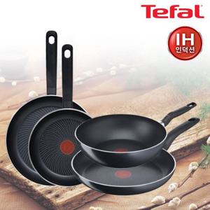 [테팔] IH 블랙 풀와이드 인덕션  프라이팬 24+28+32cm+멀티팬 28cm