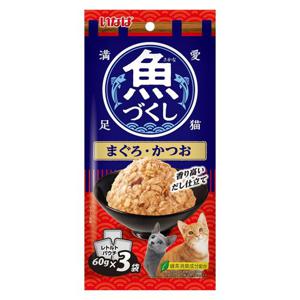 이나바 TCR-171 생선가득파우치 참치&가다랑어 60gx3p
