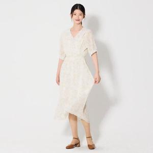[머스트비][머스트비(MUSTBE)] 쉬폰 프린트 원피스 (택가격 87000원)