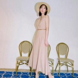 갤러리아_[24S/S] 벨티드 슬리브리스 랩 원피스 (BIOAE2511)BIO2511