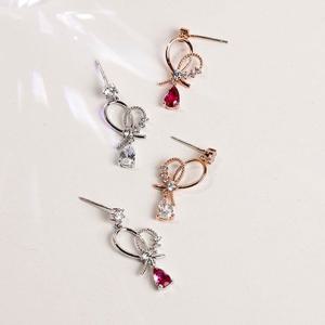은침 라임 하트 귀걸이 주얼리 쥬얼리 악세사리 이어링