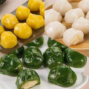 [안흥골짜기] 흰/쑥/단호박 감자떡 1.5kg x2봉 (1봉당 약50개)