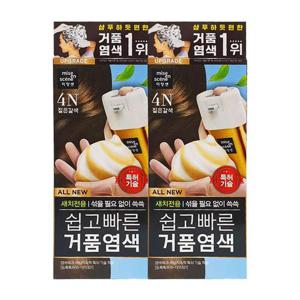 [미쟝센]미쟝센 올뉴 쉽고빠른 거품염색 4N 짙은갈색 x2