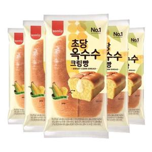 [JHQRBYFI_52EF](오티삼립)초당옥수수크림빵 삼립 100g 5봉