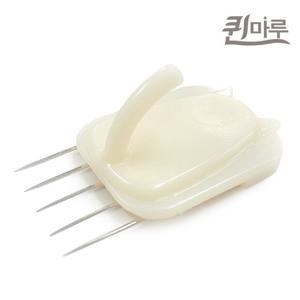 퀸마루 못없이 다용도 액자 벽 수납 벽지핀 10개입
