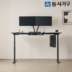 동서가구 마임 간편 높이조절 듀얼모터 일자형 1800 모션데스크 DF643837
