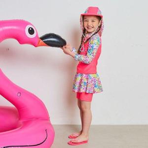 갤러리아_여아 래쉬가드/플랩캡 SET BR-92011