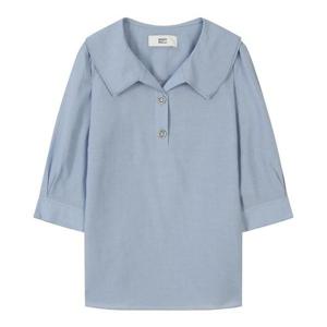 [베스띠벨리]24S/S] 더블카라 시스루 블라우스 (BIBAE2465A
