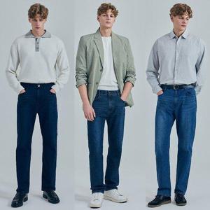 [뱅뱅][뱅뱅]24FW 남성 가을 라이크라 스트레이트 데님 3종_632611