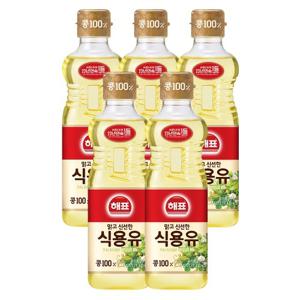 [사조대림] 해표 콩기름 900ml x5병 /식용유