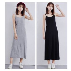 원피스 OPS 여름 바캉스 드레스 오피스룩 데이트룩 휴가룩 홈웨어 시원한 무지 민소매 나시 롱 캐주얼