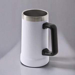 보냉보온핸들컵 게더릭 이중스텐 보온 빅머그 (700ml) (화이트) 이중진공스텐컵 HWFG2HWGH