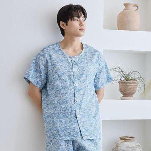 [바풀]CA4N109-16 남성잠옷 인견 반팔 파자마 잠옷 상하 세트