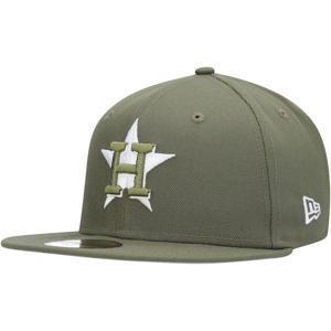 [해외] 뉴에라 모자 MLB [휴스턴 애스트로스] White Logo 59FIFTY Fitted Hat - Olive 1171871