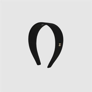샤넬 헤어밴드 스웨이드 키드스킨 블랙 AA9458 B14120 94305