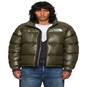 더 노스페이스 패딩 SSENSE 익스클루시브 카키 1996 레트로 눕시 다운 재킷 242802M178001