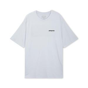 [꼬르소밀라노] 파타고니아 남성 P-6 로고 리스판서빌리 화이트 반팔티 38504 WHI