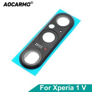 Aocarmo 소니 Xperia 1 V XQ-DQ72 DQ44 SO-51D 후면 카메라 렌즈, 링 프레임 거치대 교체 부품 포함