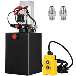 유압 펌프 더블 액팅 유압 파워 유닛, 12V DC 덤프 트레일러 펌프, 3200PSI 유압 파워 유닛, 덤프 트레일러 자동차 12L