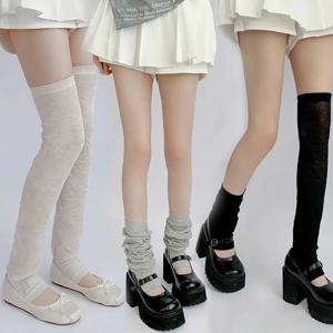 고품질 종아리 양말 발 워머 유니폼 버블 양말, 한국 로리타 소녀 루즈 양말, 여성 다리 워머 패션, 1 쌍