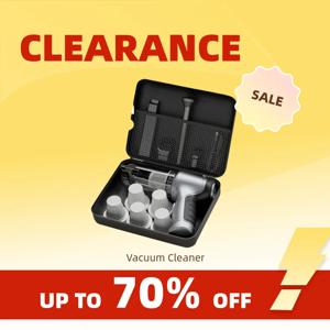 Clearance_휴대용 무선 자동차 진공 청소기 무선 진공 청소기 가정 및 자동차용 이중 용도 120W 고출력 강력한 진공