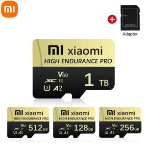기존 Mijia Xiaomi SD 카드 클래스 10 마이크로 TF 플래시 카드 1TB 2TB 레드 & 블랙 메모리 카드 128 256GB 휴대 전화 PC 스피커 용