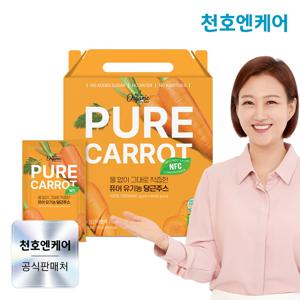 [천호엔케어]퓨어 유기농 당근주스 80g 14포 x 1박스