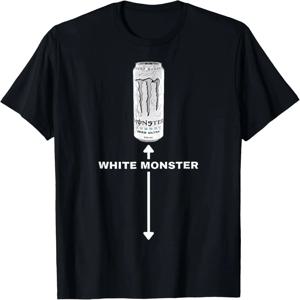 화이트 몬스터 재미 있은 그래픽 Meme 티셔츠 남성 여성 순수 코튼 티셔츠 반팔 고품질 Y2k 티셔츠 남여 여름상의